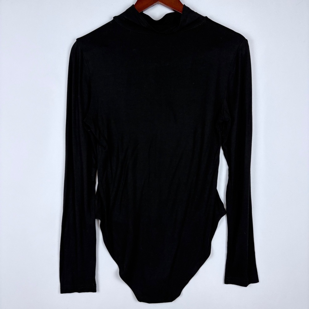 MANGOPOP Bodysuit Mock Neck Long Sleeve